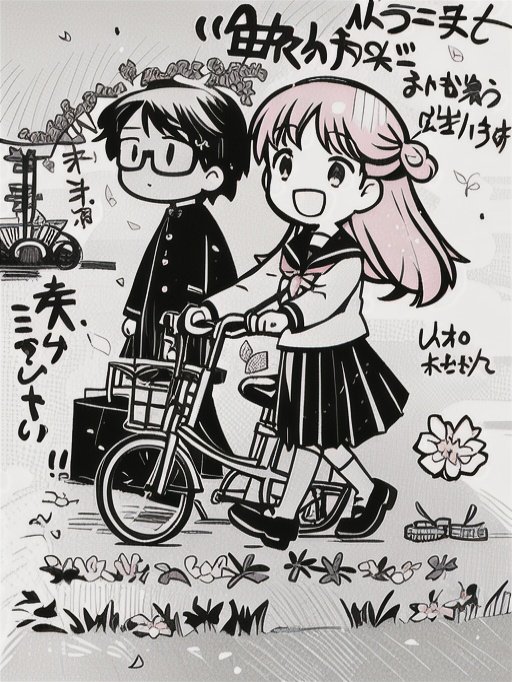 こういう線がクッキリしてる絵は、AIさんも拾いやすいのかも。
元は自分の絵なのに、
お客さんからもらったファンレターみたいだ。
すげぇ面白い。
しかし、どのこういちクンも ボーッとしてんな(^_^;)