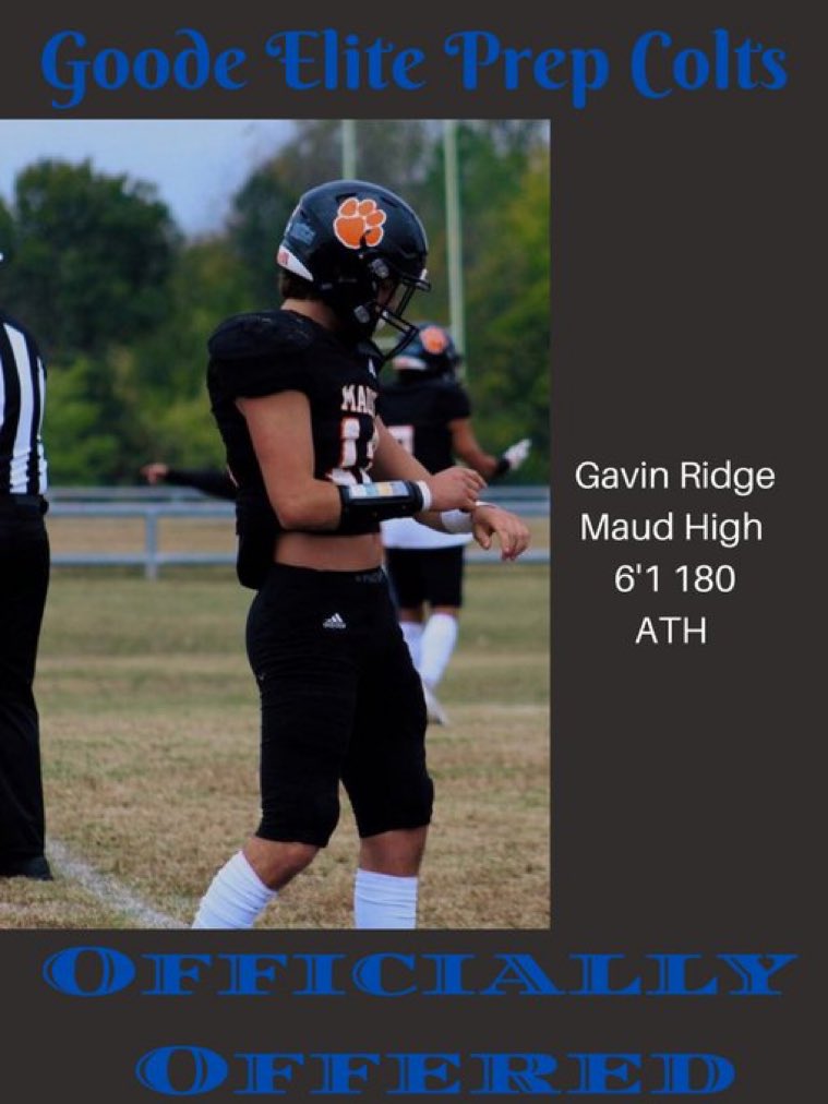 Blessed to receive my second offer from <a href="/marqucee/">Marqucee D Richardson</a> at @GoodeElitePrep 

<a href="/VcakeW/">Jog Wassana</a> <a href="/ColeNance1_/">Cole Nance</a> <a href="/bryce_bodkin5/">Bryce Bodkin</a> <a href="/tollett_alex/">Alex Tollett</a> <a href="/braxton_street/">Braxton Street</a> <a href="/coach_Rstreet/">Royce Street</a> <a href="/BruceLeeHarrel1/">Bruce Lee Harrell</a> <a href="/AthleticsMaud/">Maud Athletics</a>