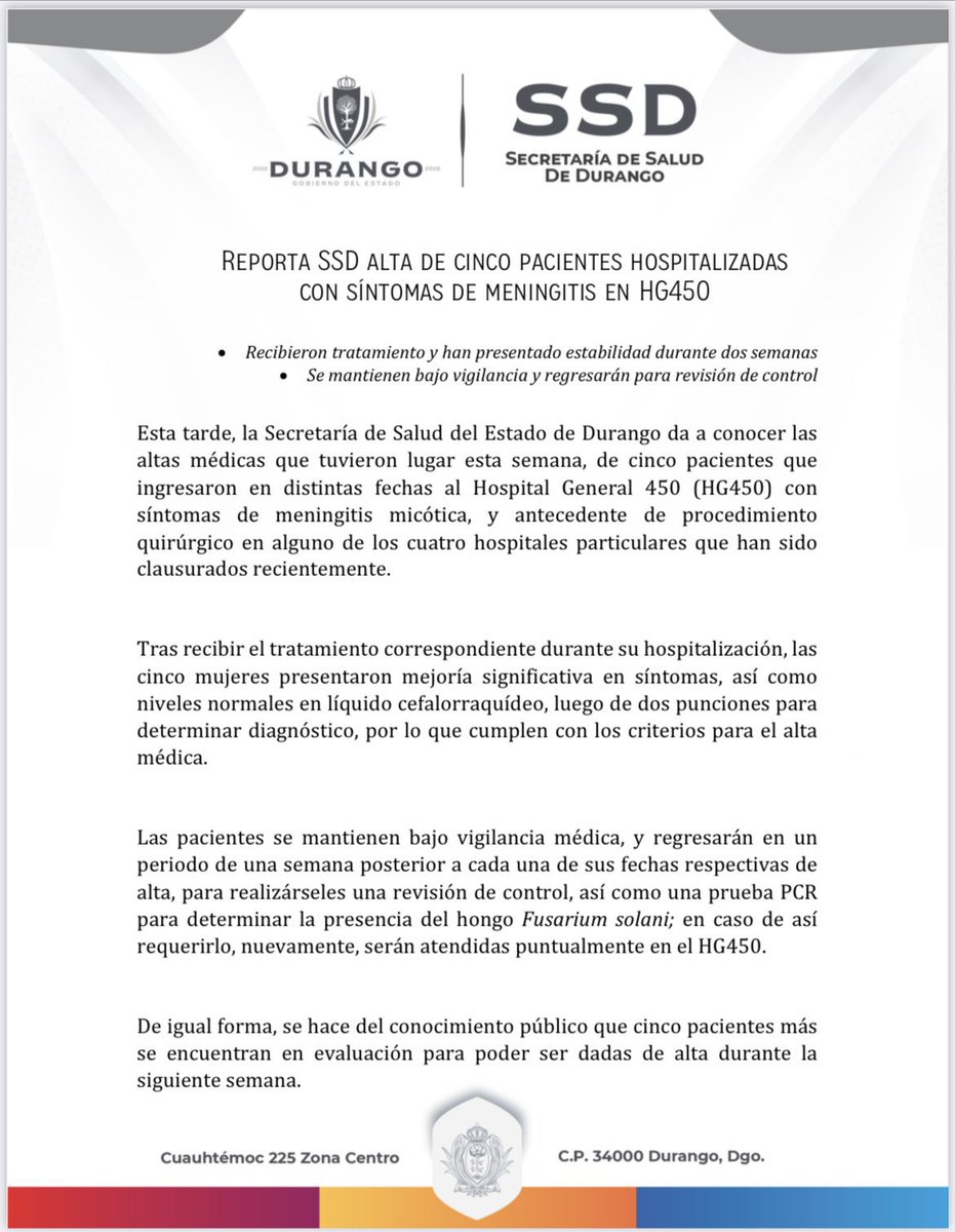 HMIDurango's tweet photo. En @HMIDurango nos llena de alegría compartir buenas noticias. Siempre, la salud y el bienestar será nuestra prioridad. https://t.co/jcxe3qx2Fj