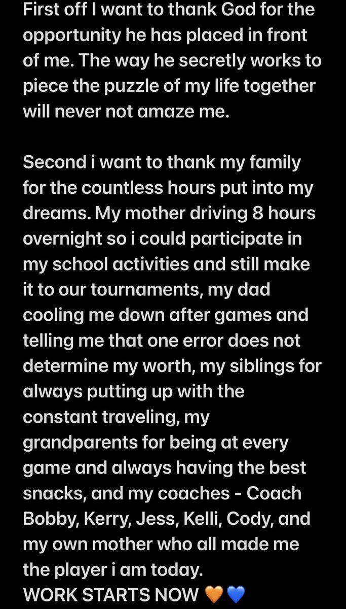 KarleeFord2's tweet photo. Guess what…

IM COMMITTED 🧡💙 
@McLennan_SB @KSRenegades_BPF @EHSSoftball2 @CoachBerry33 @CoachJ_22 @rheint3 https://t.co/uy0Lo6Sqbk