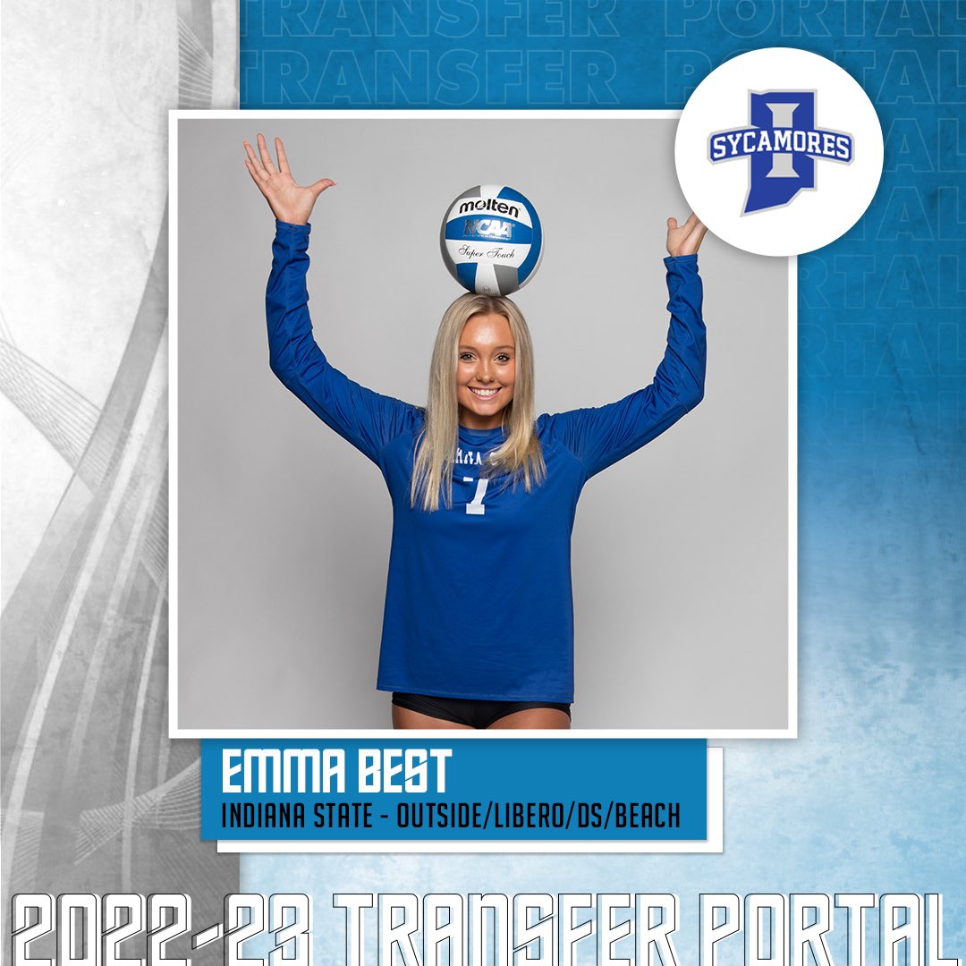 CVBTransfers's tweet photo. 𝗜𝗻 𝗧𝗵𝗲 𝗣𝗼𝗿𝘁𝗮𝗹

✏️: Emma Best
🏐: Outside/Libero/DS/Beach
🎓: Junior
📍: Indiana State

#CollegeVBTransfers | #NCAAWVB https://t.co/ZiKBcfFOEn