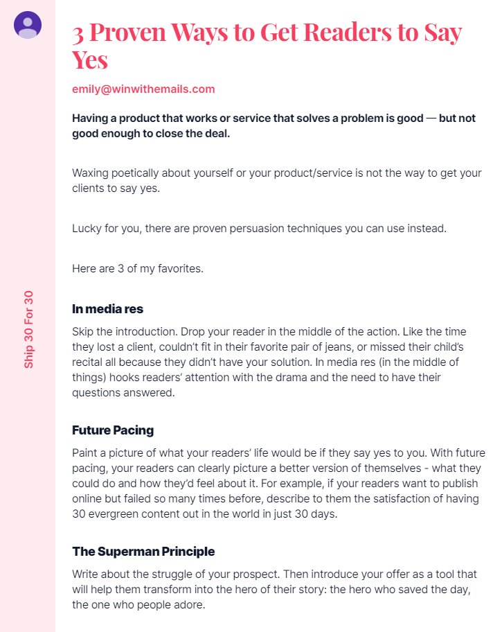 Get your emails to work harder, work better with persuasion techniques that copywriters love to use.

#tweet100