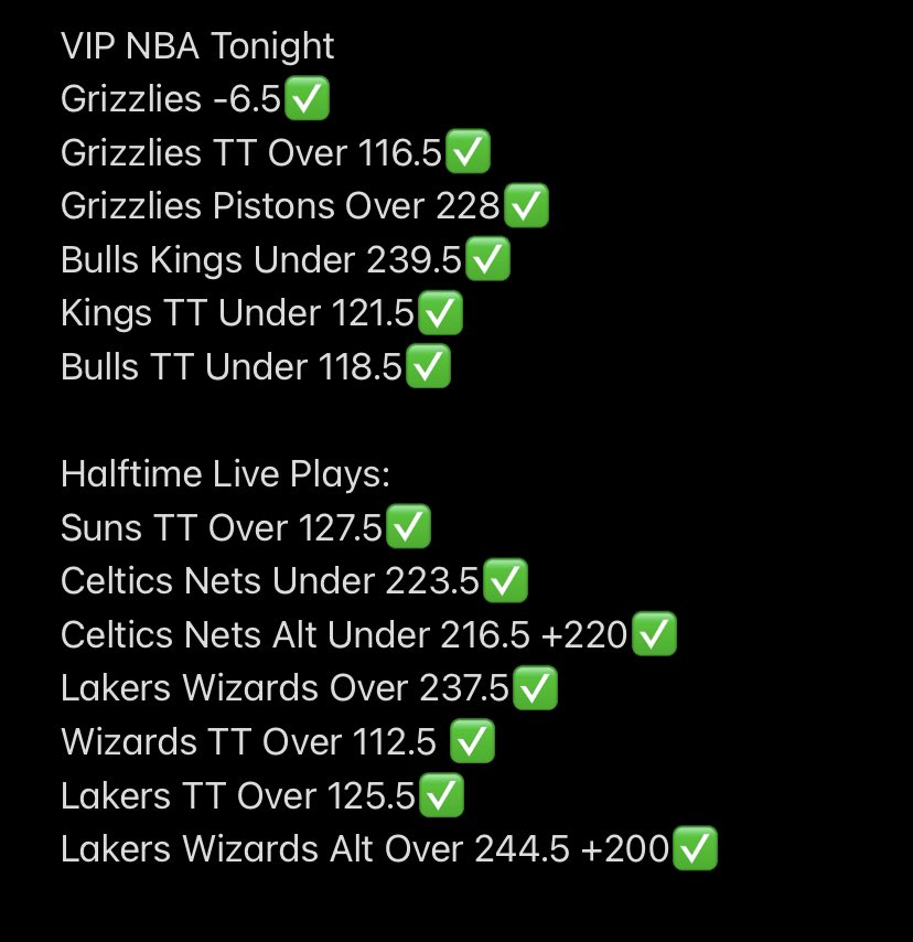 SRCGROUP2K's tweet photo. Tonight’s NBA Free Plays: 4-0
VIP NBA Tonight: 13-0 (100%)
L18 Halftime Live Plays: 15-3 (83%)

To be sent Tues NBA Free Play
- Like and Retweet
- Comment #Betsmarter 
- DM Done 
sent Tues 6PM

Join us at this link for all write-up plays
https://t.co/h7hc64kN5n

#Gamblingtwitter https://t.co/50vZY8b2NJ