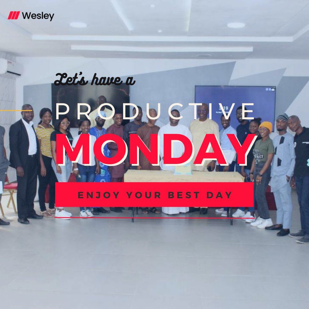 wesleymfbltd's tweet photo. Enjoy your best day. 
#MondayMotivation #wesleymfb #cmmc #decembertoremember https://t.co/C3eB8FH6q4