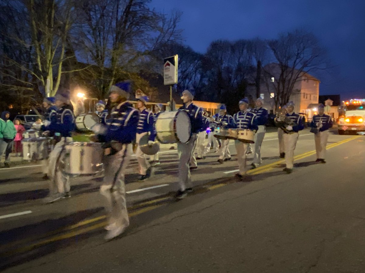 Had a nice evening at the Milford Welcome Santa Parade with the Hopedale HS Band. They looked and sounded great!