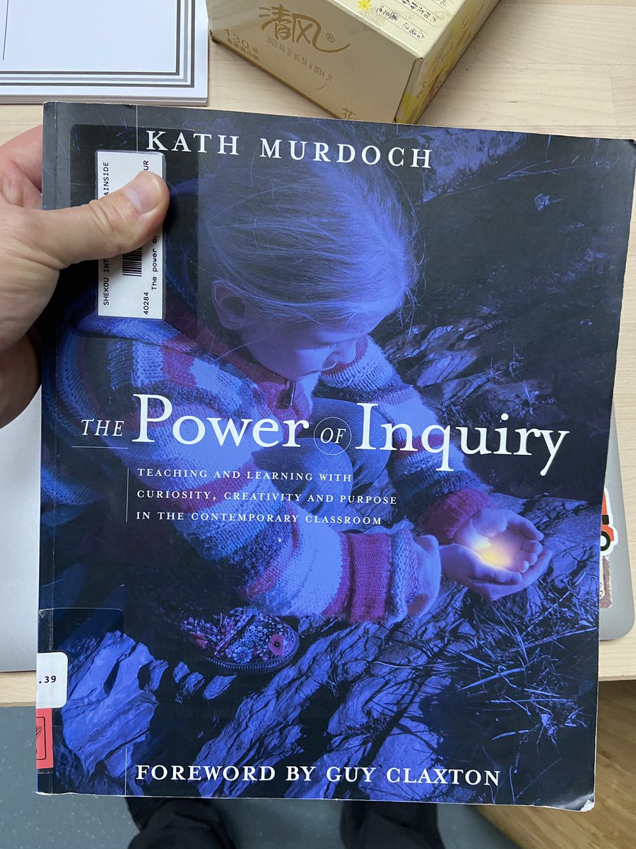 Another fantastic #inquriy read for all teachers out there! "The Power of Inquiry" by @kjinquiry ! I read this when I first got into #PYP. Going to read it again this weekend! #teaching #education