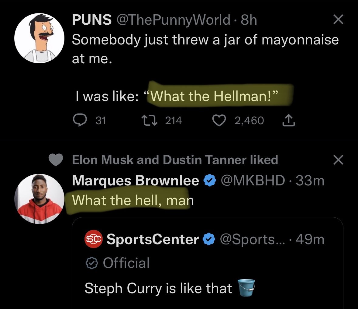 What the hell, are the chances of this, man!