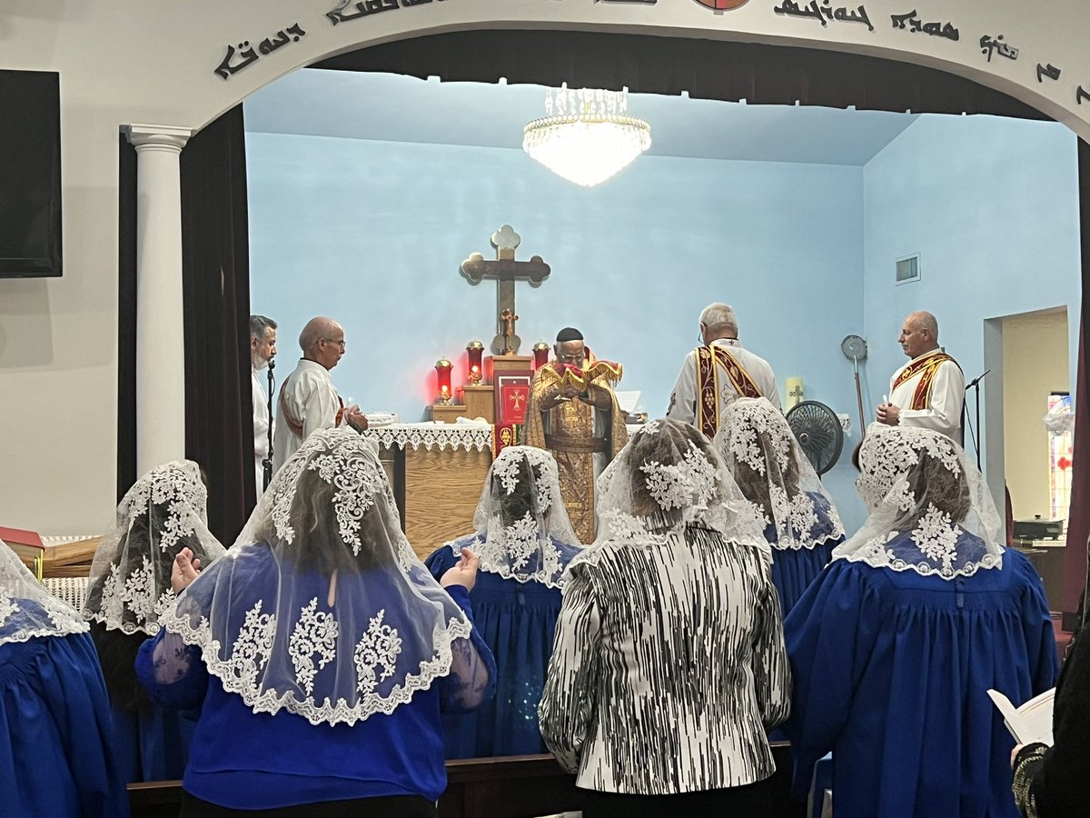 speli's tweet photo. My double-dipper Lord’s Day on my (middle) name day (St. Barbara) in photos. St. George Orthodox Church in Prescott, AZ, followed by St. Mary’s Syriac Orthodox Church in Glendale, AZ. #soblessed #GodIsGood #GreekOrthodox #SyriacOrthodox #NativityFast #NameDay 😇 https://t.co/o40wXbbhC6