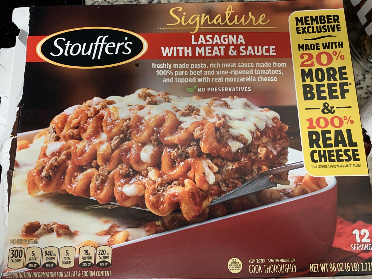 iwaspoisoned_'s tweet photo. Stouffer, Kroger - Madison, Alabama - Stouffers signature lasagna with meat sauce, My kids have a bout of vomiting, stomach cramps and diarrhea shortly after eating this last night. Food Poisoning https://t.co/ScWowHHee6 #stouffer #kroger #meat https://t.co/rsgiZO0n7r