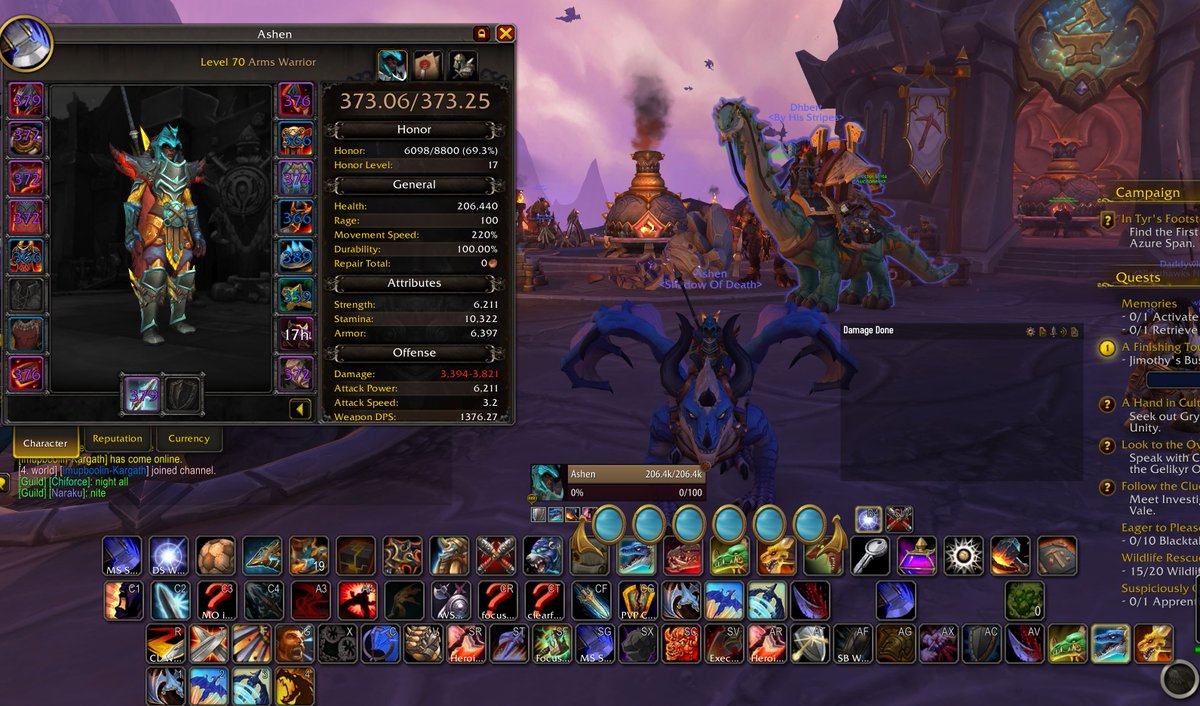 RoyalAshen's tweet photo. Hit 373 ILVL today on stream great day. DragonFlight is honestly the most fun I have had on WoW since Legion.

#WorldOfWarcraft https://t.co/9M6tS92Trn