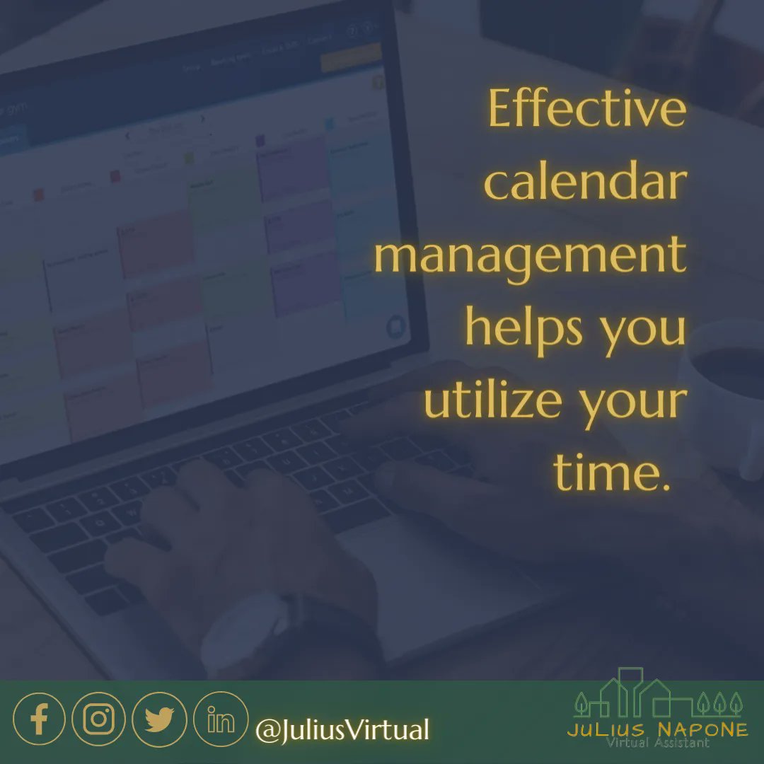 JLSNPN's tweet photo. To improve the way you manage your schedule. 📝
Set time slots in order of priority. Your most valuable resource is time.
Focus time. Everyone must focus attention on the most crucial responsibilities.
Find Out and Learn More 

#gvacatarman #JNapz #calendarmanagement https://t.co/ls8G3GMCW7