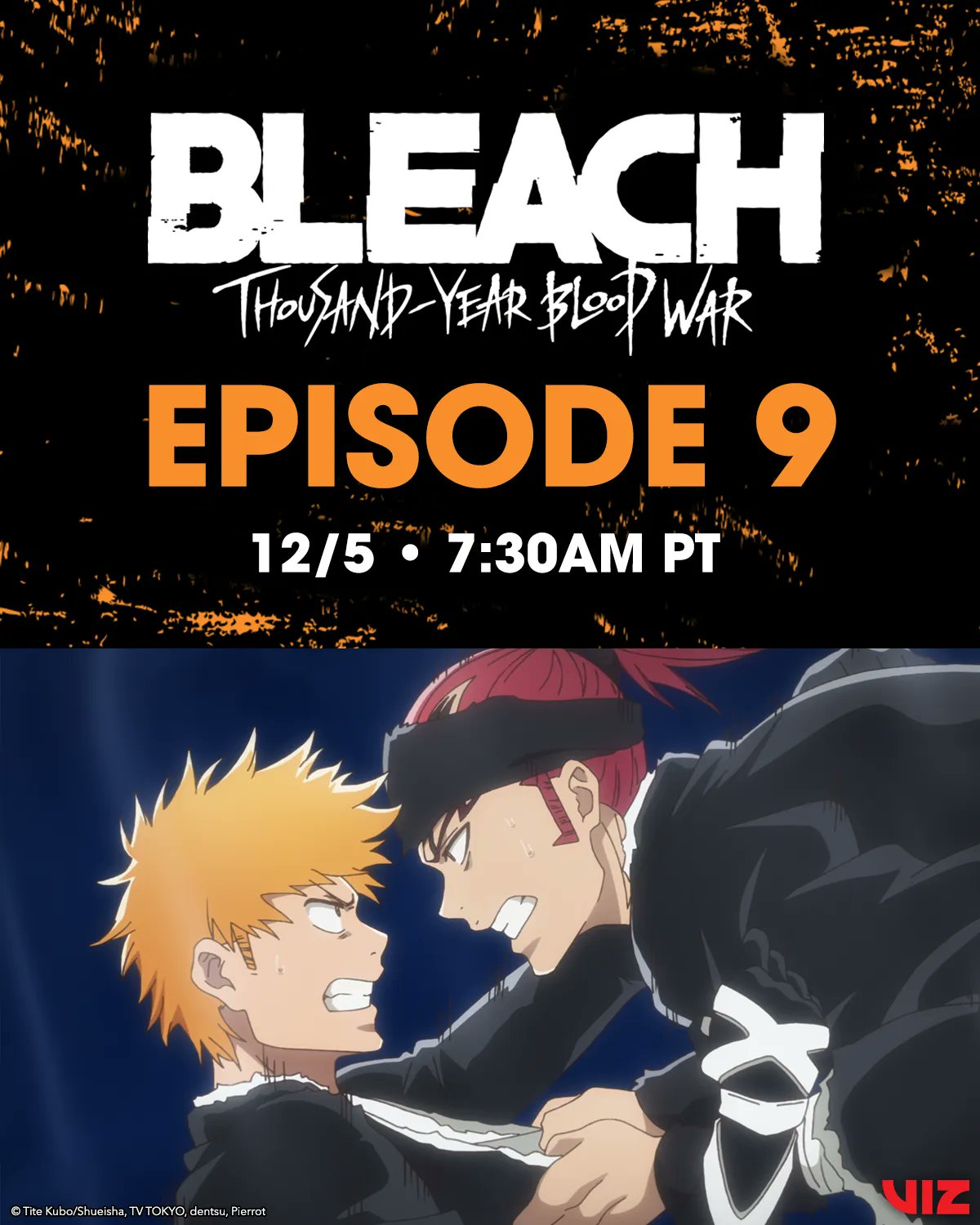 VIZ on X: BLEACH: Thousand-Year Blood War, Episode 9 - “THE DROP