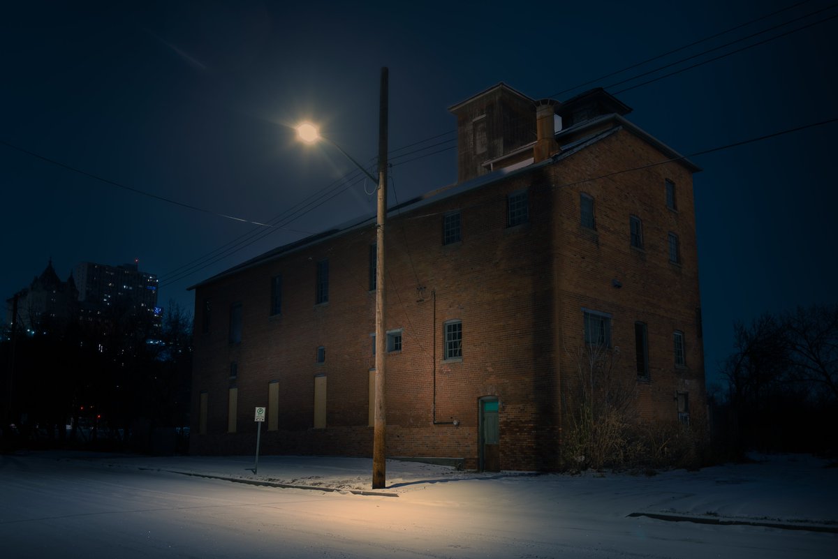 Strathcona entrepreneur, William Sheppard, built his first brewery down near the riverbank in 1905. Known as the Rossdale Brewery, it served as the primary production facility for Edmonton Brewing and Malting. #edmonton #history #brewery #NightPhotography #Alberta