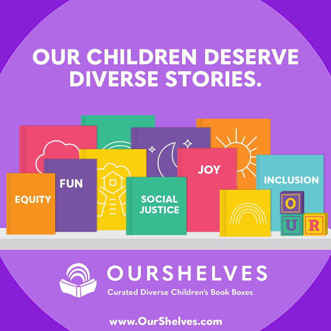OurShelvesKids's tweet photo. NY Times-recommended, our book boxes affirm your values of equity, inclusion, social justice, joy, and fun! Gift diverse books this holiday season! https://t.co/ZwZ4GajEQf https://t.co/KM9MI5BJ92