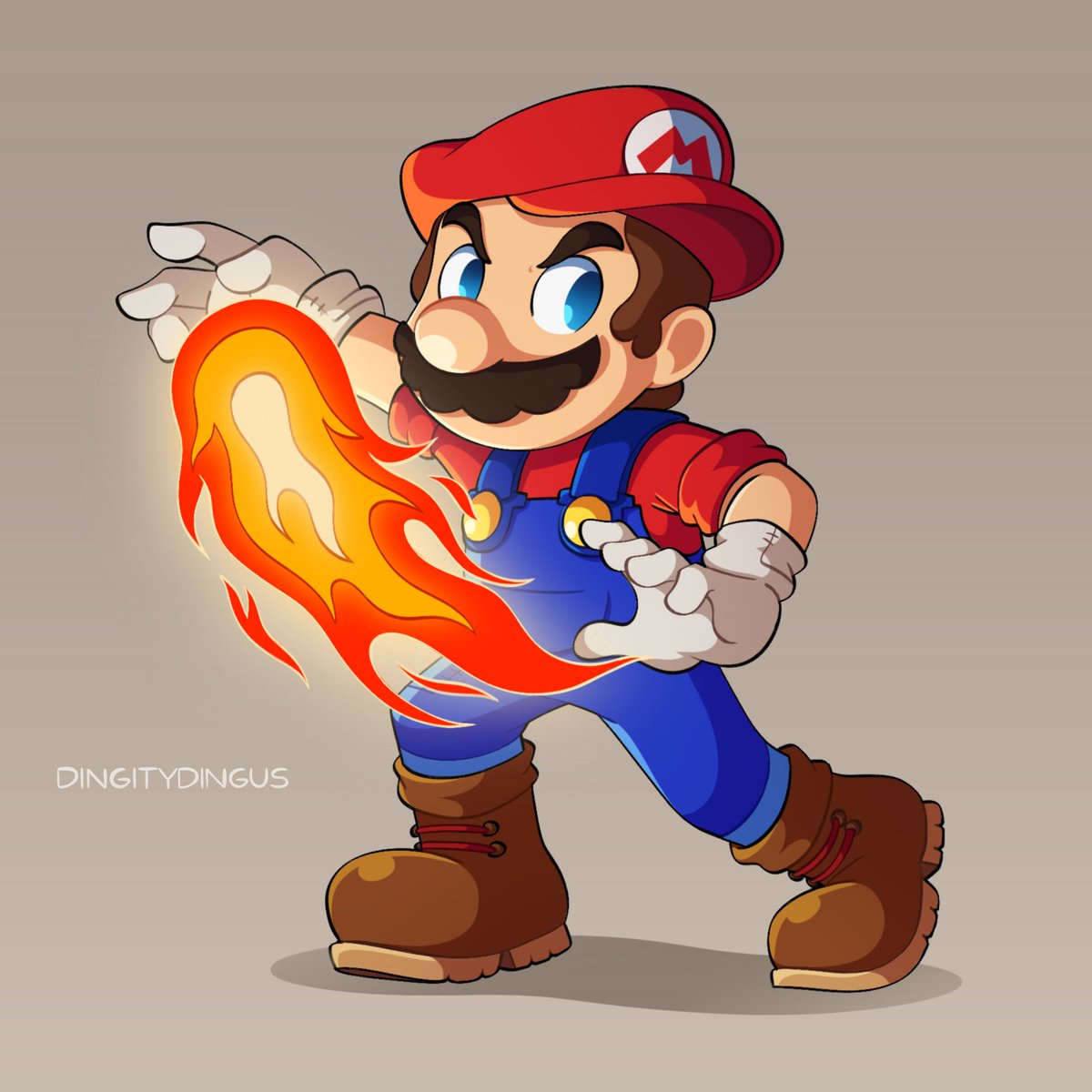 マリオ 「Mario! #Mario #Nintendo #OriginalArt 」|Vinny 🌟のイラスト