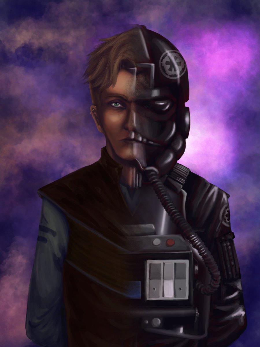 DistraKit's tweet photo. It’s been a while, but new character, who dis? Made just so many versions of my new Imperial defector #StarWarsRPG character, Skip Kelph. 

#swrpg #characterart #digitalart https://t.co/wwYZq4CQK3