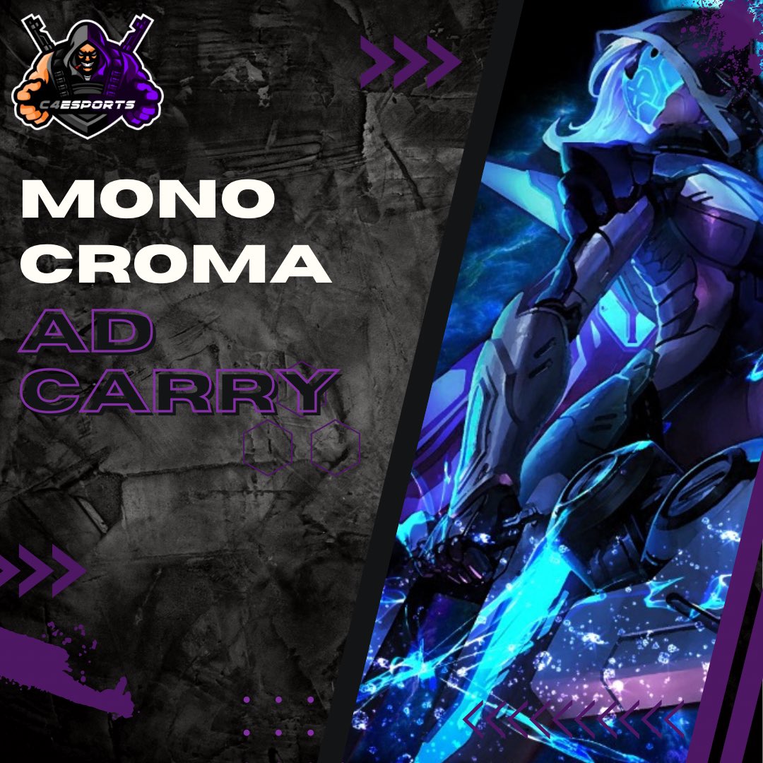 c4esportsok's tweet photo. Vamos a hacer la presentación de la incorporación al roster que va a estar llevando el rol de AD Carry @MonoCroma__
Denle una cálida bienvenida!
#GOC4 https://t.co/yze8rpTRpv