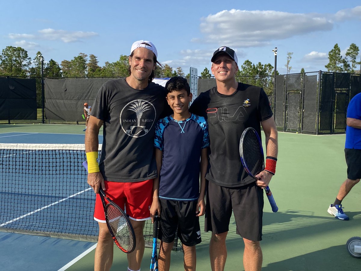 What an amazing @YPO Orlando experience. Sahil can’t stop talking about all he learned. Thanks @TommyHaas13 and Gregg Hill for a fun afternoon at @USTAFlorida.