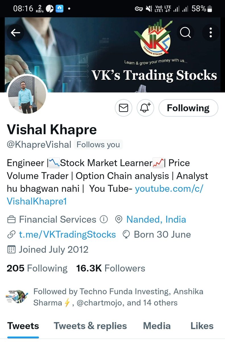 Thank you Vishal bhau for follow back 😊🙏 <a href="/KhapreVishal/">Vishal Khapre</a>