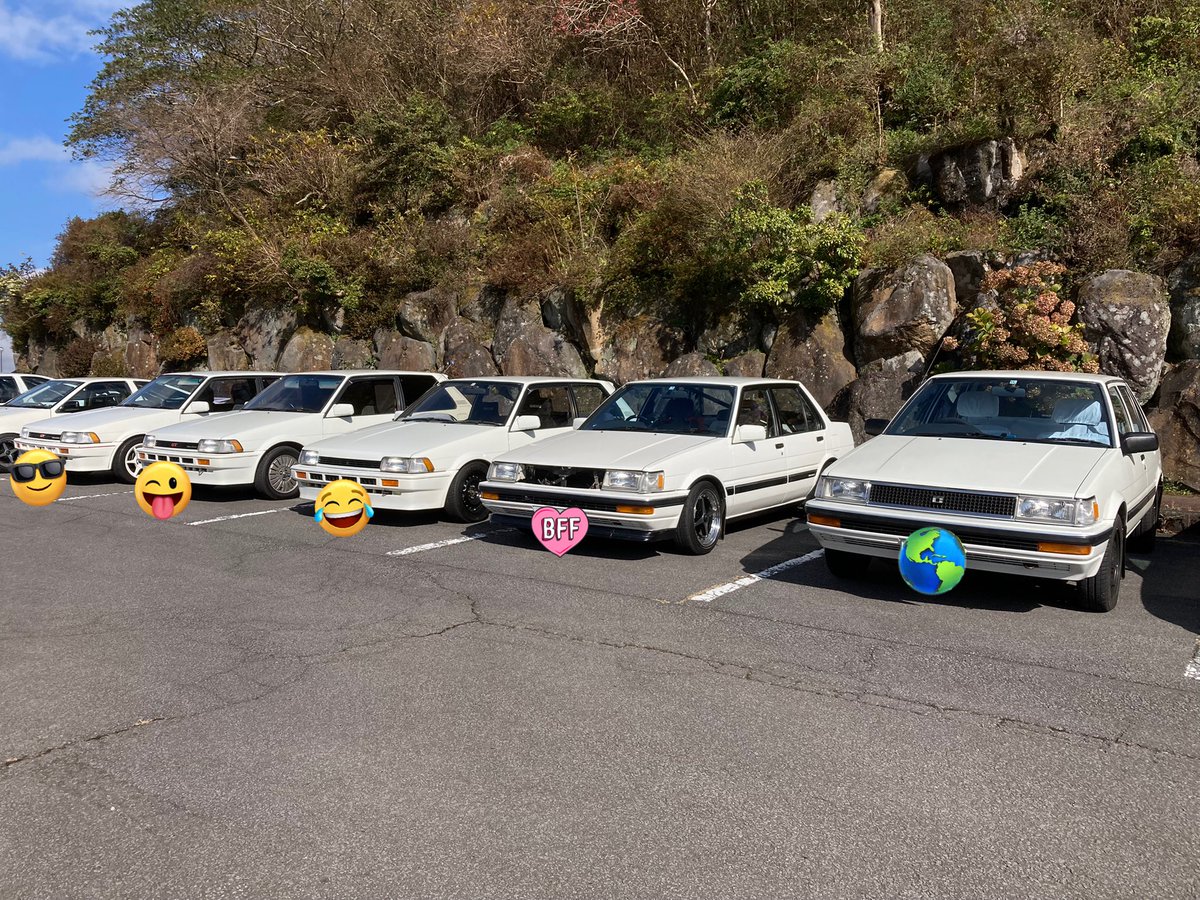 AE82izm_CSNP's tweet photo. 昨日は箱根山協議会を開催、ご参加下さった皆様お疲れ様でした。
今回は特にAE82ミーティングの様相を呈していました٩( ᐛ )و
16台の参加があった今回
・AE率は70〜92迄10台で62.5%
・カロスプ率は75%
・8系カロスプ率50%
・8系FF率は31.25%
#箱根山協議会
#ae82
#ee80 https://t.co/eh409yXFC8