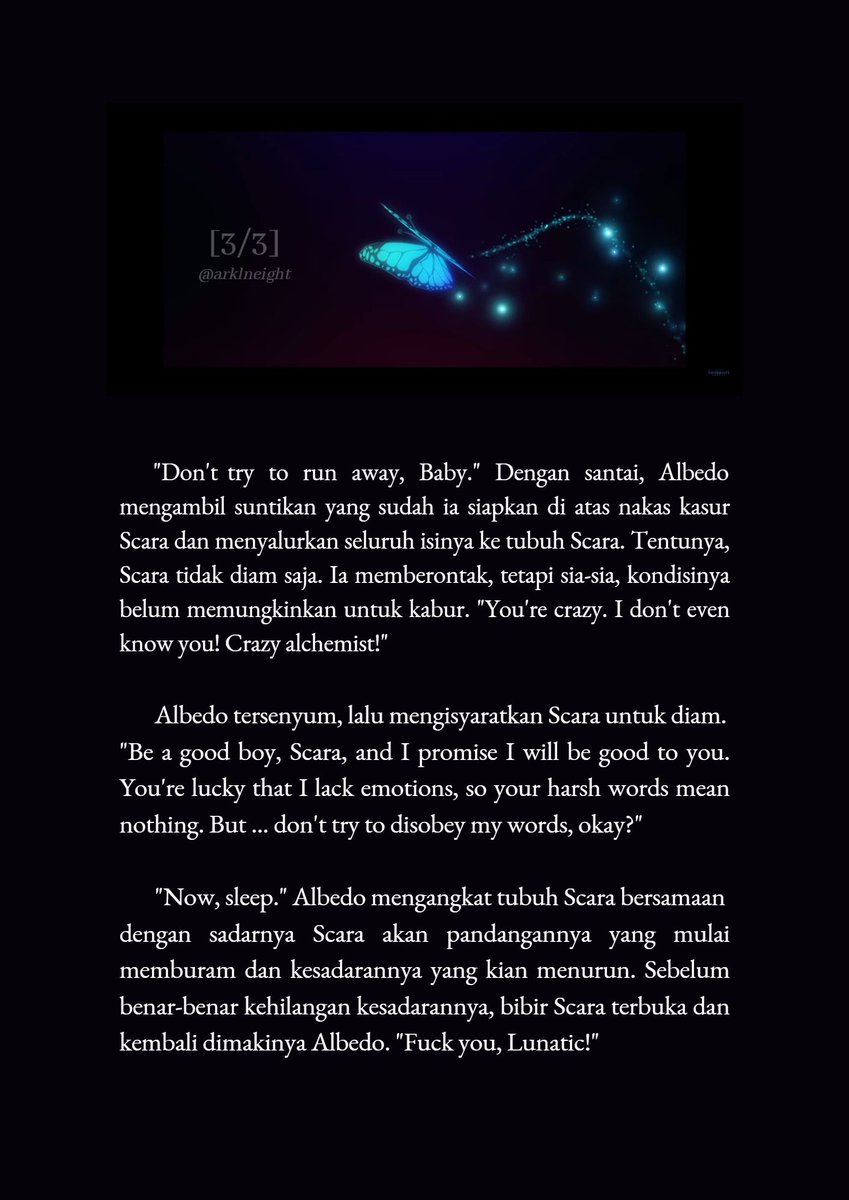 cw // bxb , albescara , albedo x scaramouche , harsh wordsau! albedo the crazy alchemist and scara, the object of experiments. 🙏
