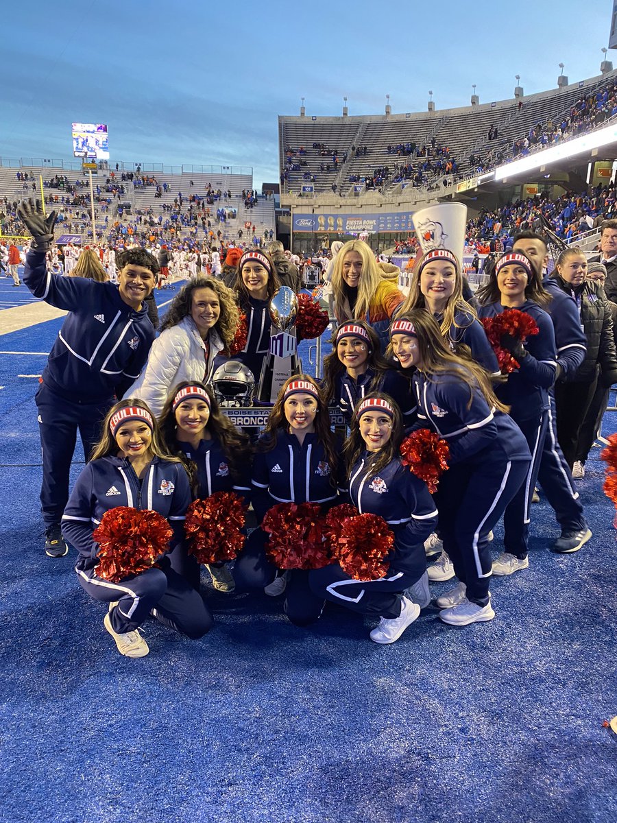 EmmiJennings's tweet photo. Sweet Victory! Especially beating Boise AT Boise! Mountain West Champions. A blast being able to experience it. Go Dogs! ♥️🐾 https://t.co/8n3E2Y1UL9