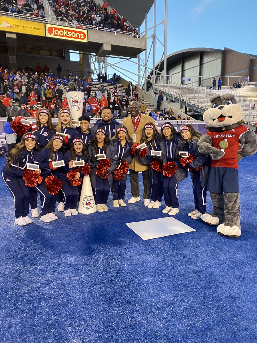 EmmiJennings's tweet photo. Sweet Victory! Especially beating Boise AT Boise! Mountain West Champions. A blast being able to experience it. Go Dogs! ♥️🐾 https://t.co/8n3E2Y1UL9