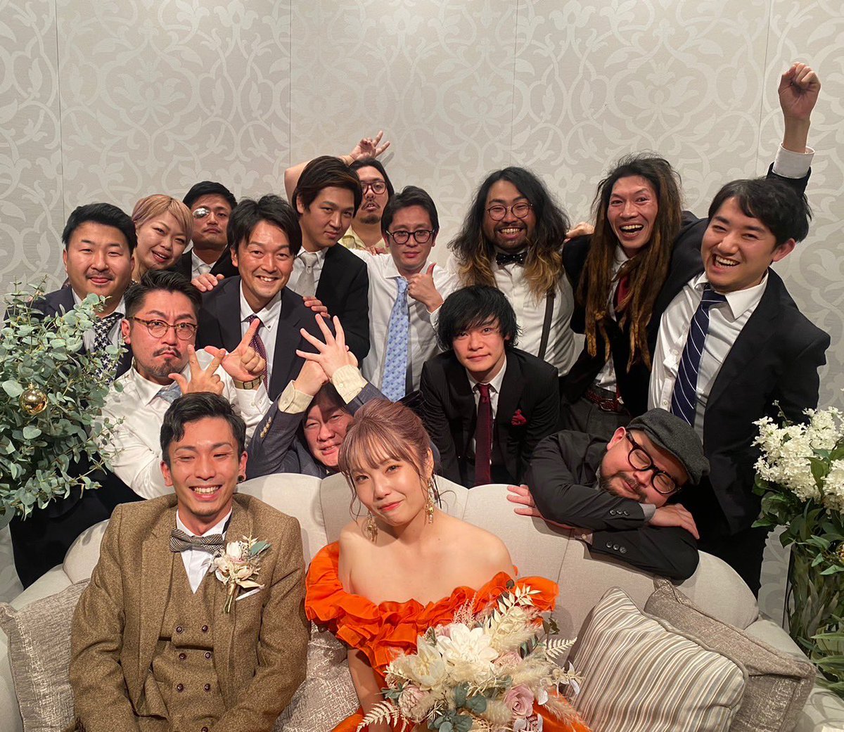 takato_genju's tweet photo. 結婚式かましてきました😇
来てくれたみんなあざした!!!
CALでの生活でほんとに最高な友達が増えまくってマジで生きててよかったです!
また落ち着いたらライブハウスで会いましょうー!!!🥹
#CAL #TYL #mexicanage #texascommando #fuck4 https://t.co/2Ka0nk9PHx