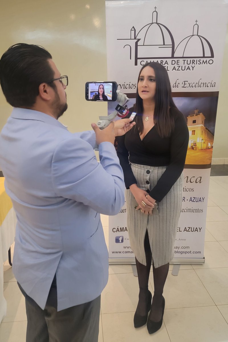 Representantes del sector turístico del Azuay organizaron una Capacitación dirigida a los medios de comunicación de nuestra Ciudad.
<a href="/AsoHotelAzuay/">ASOCIACION HOTELERA DEL AZUAY</a> <a href="/GUIASAUSTROEC/">GuiasTurismoEcAustro</a> <a href="/fenacapturec/">FENACAPTUR</a> <a href="/AHOTEC_Ecuador/">AHOTEC-Ecuador</a> @mintur_zonal6 <a href="/goberazuay/">Gobernación del Azuay</a> <a href="/tomebamba/">La Voz del Tomebamba</a> <a href="/RadioCiudad1017/">Radio Ciudad 101.7 FM</a> <a href="/PachiCherrez/">Patricio Cherrez</a> <a href="/TicaFlandoli/">Teresa (Tica) Flandoli 🇪🇨</a>