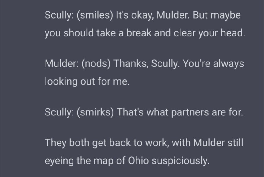 AnarchoBaggins's tweet photo. Using AI to write a new X Files episode https://t.co/B64oCTMCAD