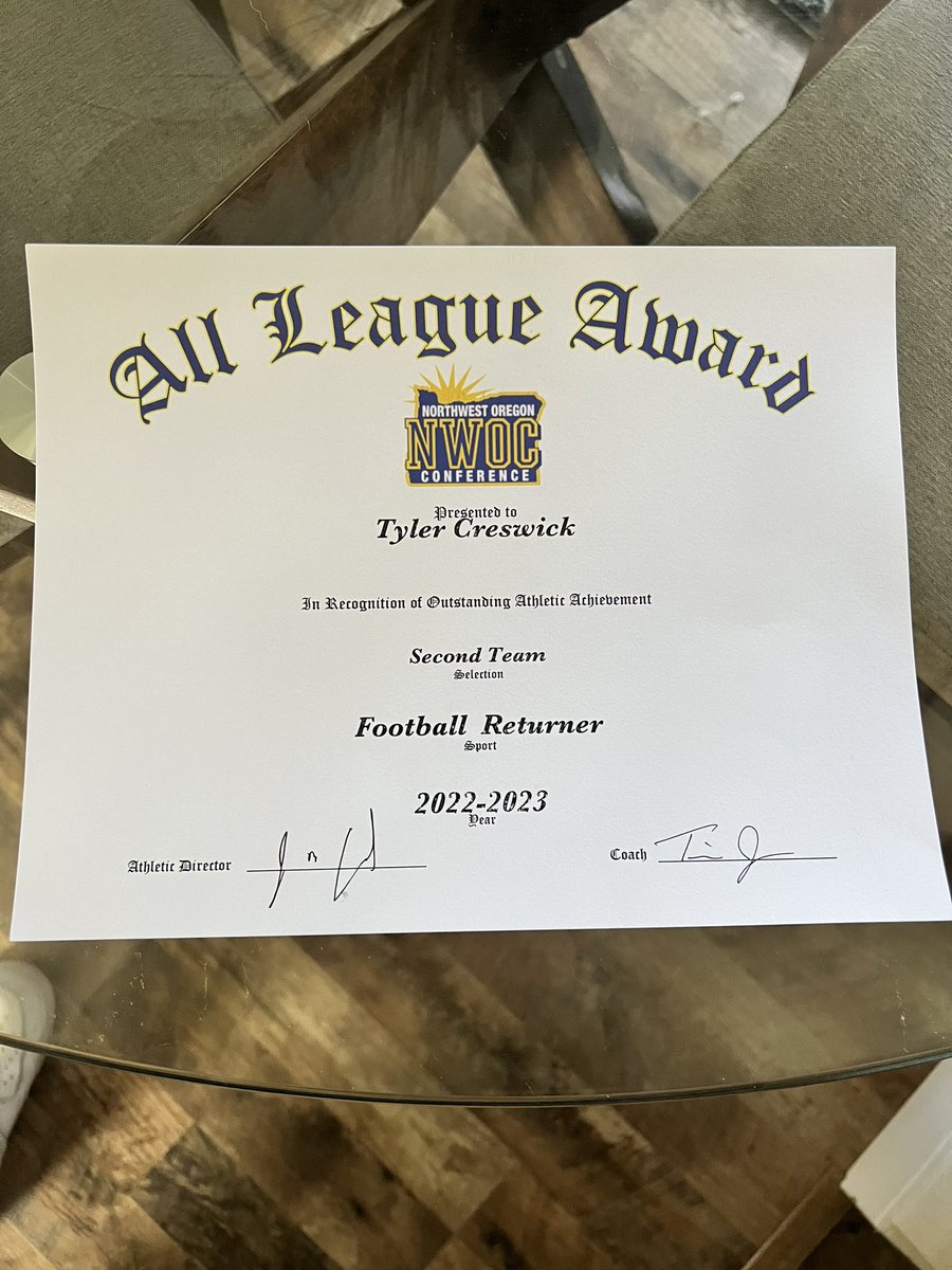 Krezzi3's tweet photo. I am honored to say I have received 1st Team All-Conference on both offense and defense at WR and DB, and to have received 2nd-Team Return Specialist as well. Thank you to all my teammates and coaches who helped me get to this point! https://t.co/mjTnFAJNeR