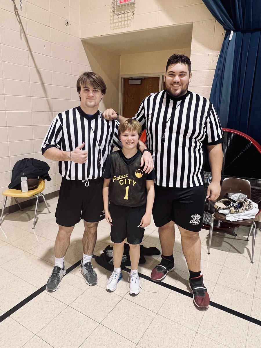 Porter had his 1st ever basketball game today. Was pretty fun to walk in and see these two. 💙🏈🏀 #tigerfamily #bleedblue