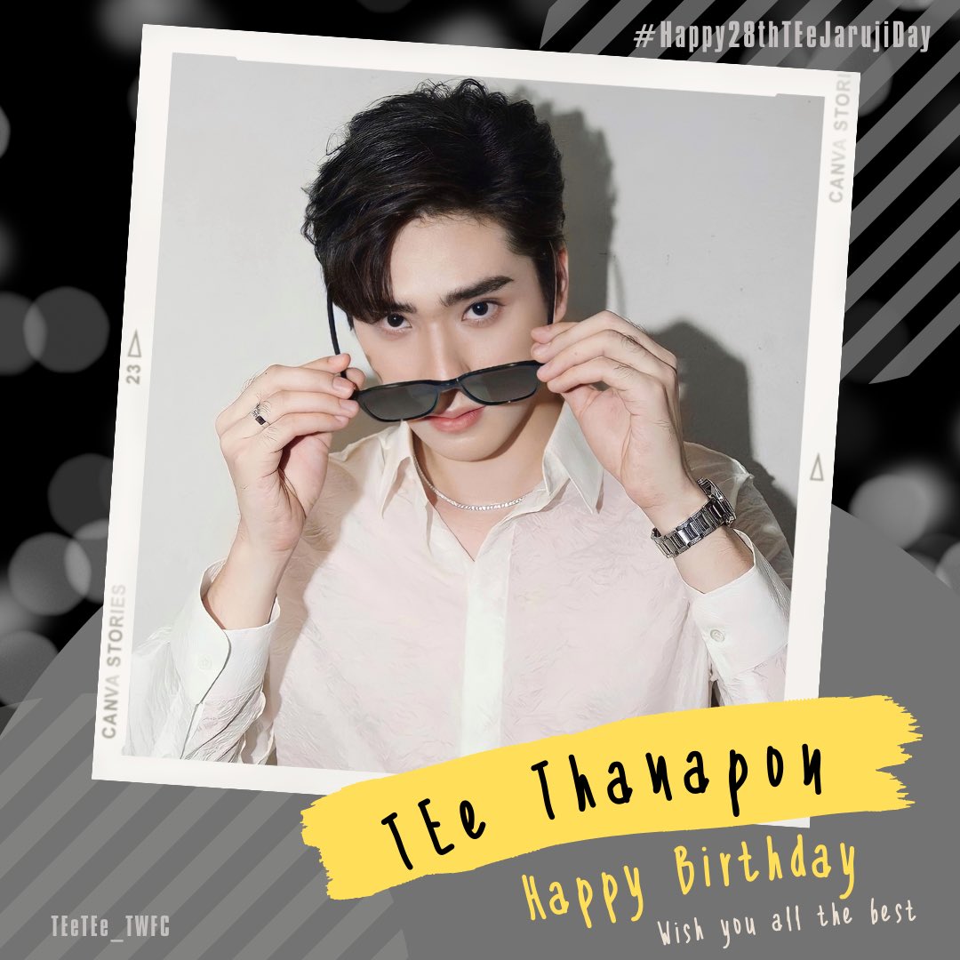 𝙃𝘼𝙋𝙋𝙔 𝘽𝙄𝙍𝙏𝙃𝘿𝘼𝙔 𝙏𝙊 <a href="/Tee_Jaruji/">TEe JaRuji</a> 

𝙒𝙞𝙨𝙝 𝙮𝙤𝙪 𝙖𝙡𝙡 𝙩𝙝𝙚 𝙗𝙚𝙨𝙩  ❤︎︎
#Happy28thTEeJarujiDay
#TEeThanapon