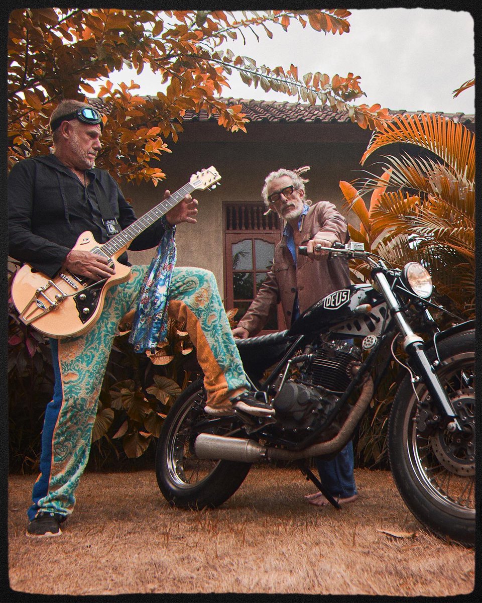 Kip and Sam prepare to orchestrate the sound of strings and engine 

<a href="/DuesenbergUSA/">Duesenberg Guitars</a> 

#music #guitar #deus #bali #esp #producers