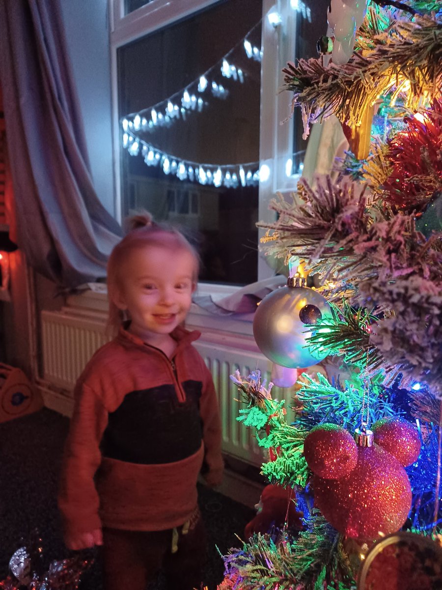 Find someone who loves you as much as Killian loves our tree 🥰😂❤️