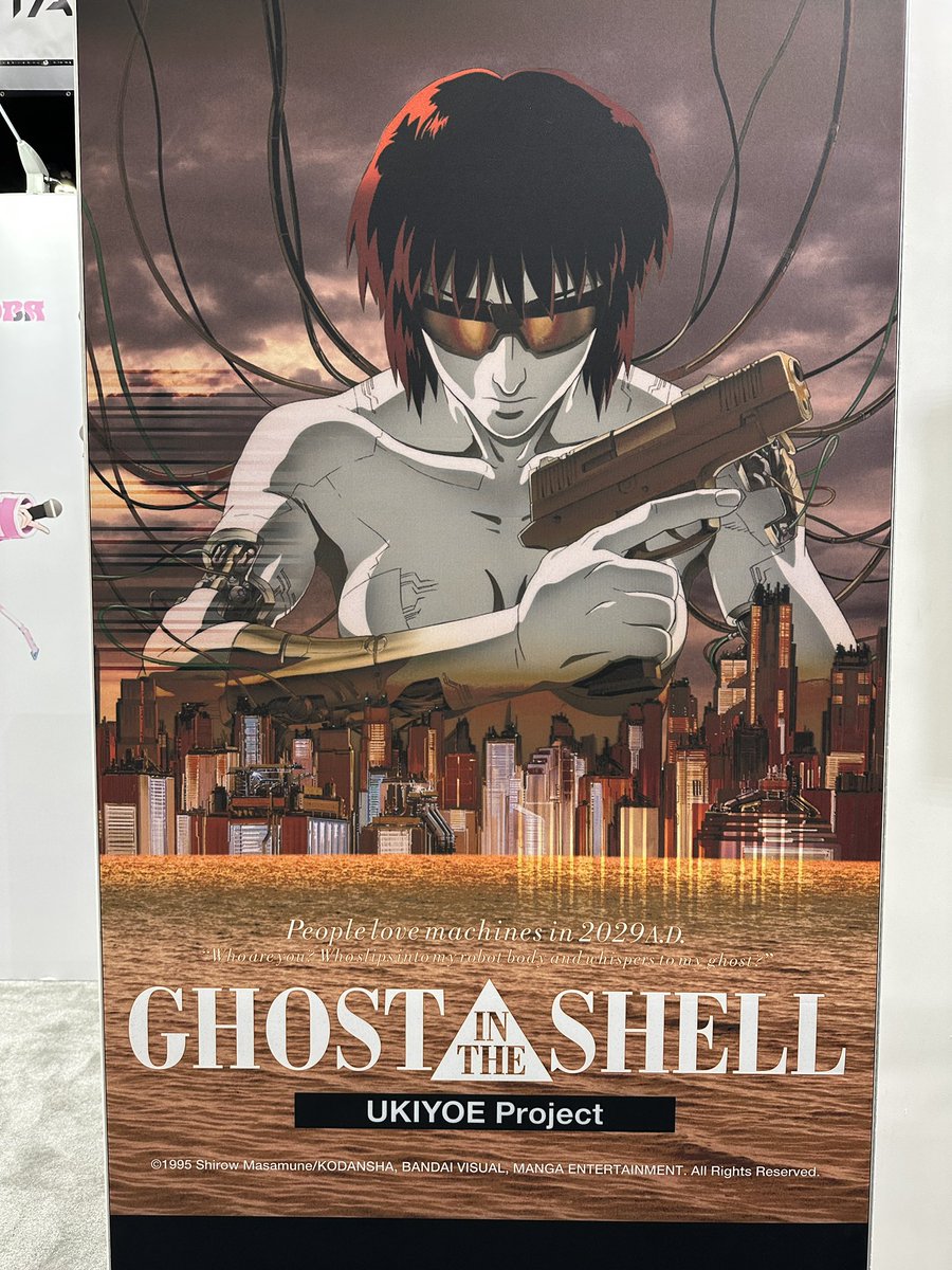 ThatsITLA's tweet photo. Ghost in the Shell UKIYOE Project. The print looks amazing (see the first pic). There are small details in the print that were carved into the handcrafted woodcut block. @ucollex @UcollexJapan #ucollex @comicconla #ComicConLA #ukiyoe #Ghostintheshell #masamuneshirow #NFTs https://t.co/wew3FgqsJl