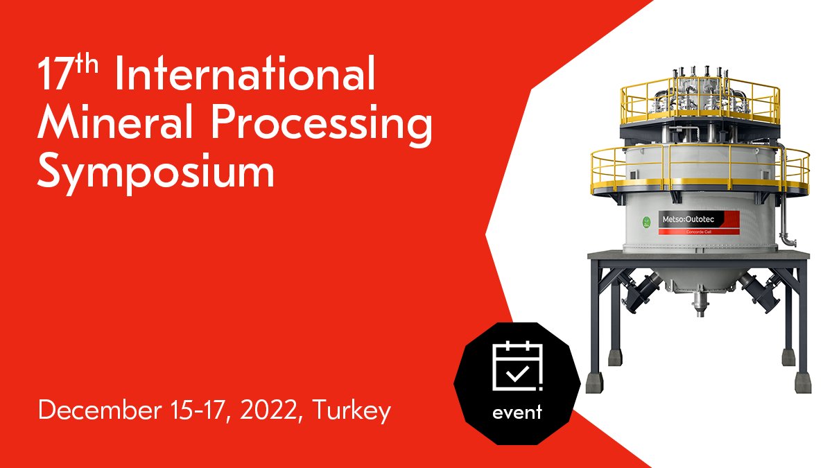 #MetsoOutotec is excited to share insights on ‘Ultrafine flotation with Concorde Cell™’ at 17th International Mineral Processing Symposium in Istanbul. Don’t miss opportunity to meet experts & learn about the technology and its performance at a lab scale: fal.cn/3uaBl