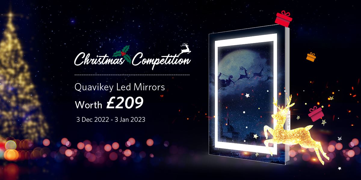🎄 To celebrate the 2022 Christmas, we're giving away a Bathroom mirrors Worth £209!
To enter:
1. FOLLOW us <a href="/quavikey/">Quavikey</a>.
2. LIKE &amp; RT this post.
3. TAG a friend in the comments.
Ends 3 Jan.
#Christmas #Giveaway #competition #Win #quavikey #mirrorcabinets #xmas2022