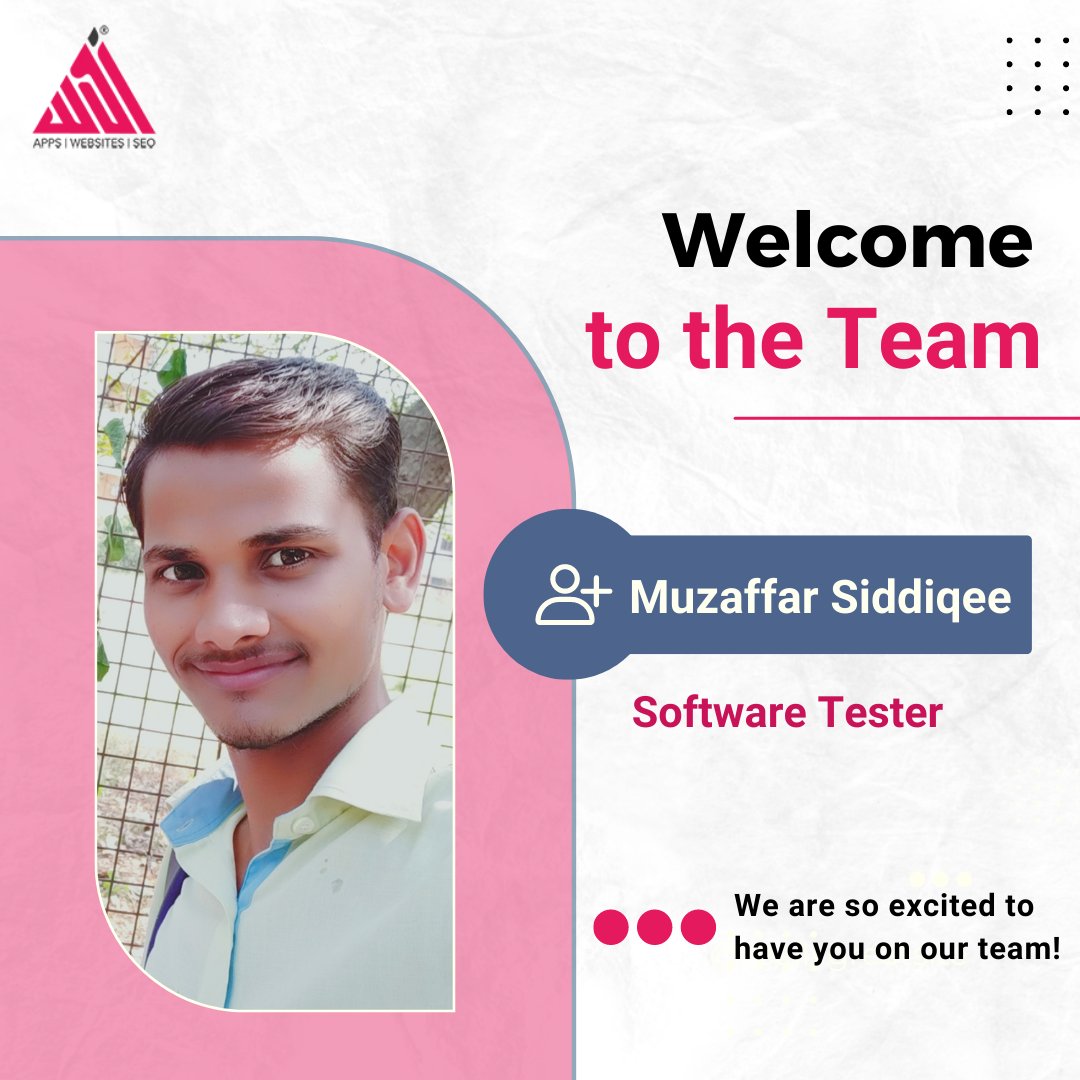 Muzaffar, we are delighted you have chosen to use your extraordinary talent in Software Testing to take our work to new heights. We cannot even begin to list all the ways your skills will be invaluable to WDI.

.

.

.

 #work #softwaretesting #talent