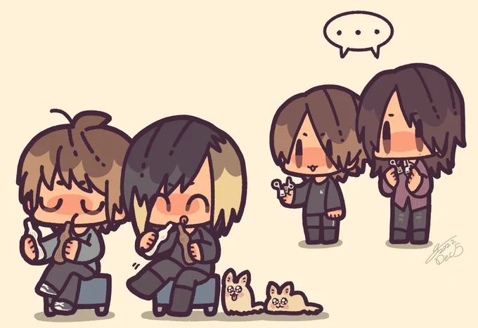4人だから2パピコでちょうどいいね 