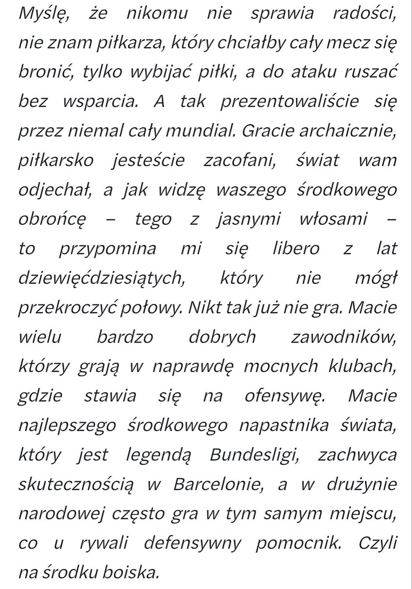 Lothar Matthäus. Niestety, celnie o polskiej reprezentacji.👇