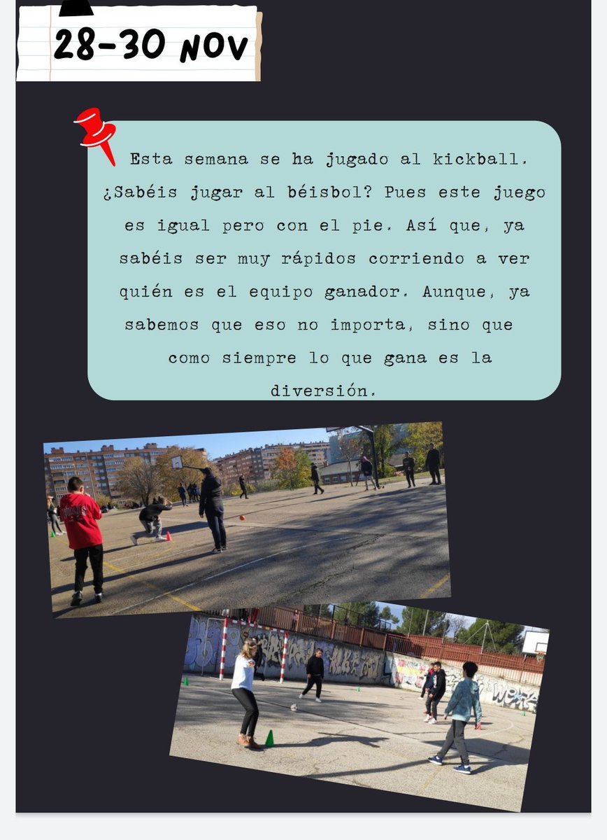 IESAlberti's tweet photo. Jugamos al kickball en los divertidos recreos del Alberti con el #ProgramaProa https://t.co/kcKkTnqpXz
