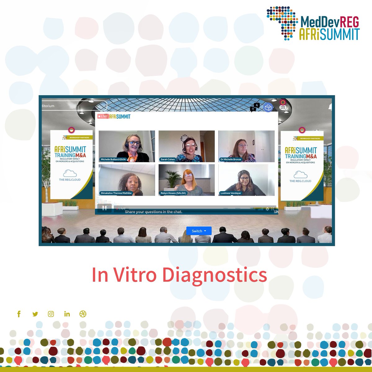 AfriReg's tweet image. AfriSummit 2022 would like to thank  #SALDA , that has joined us as our #associationpartner for #MedDrevReg #AfriSummit 2022!

We also want to thank Dr. Sarah Cohen for her participation and moderation in the session titled: In Vitro #Diagnostics.