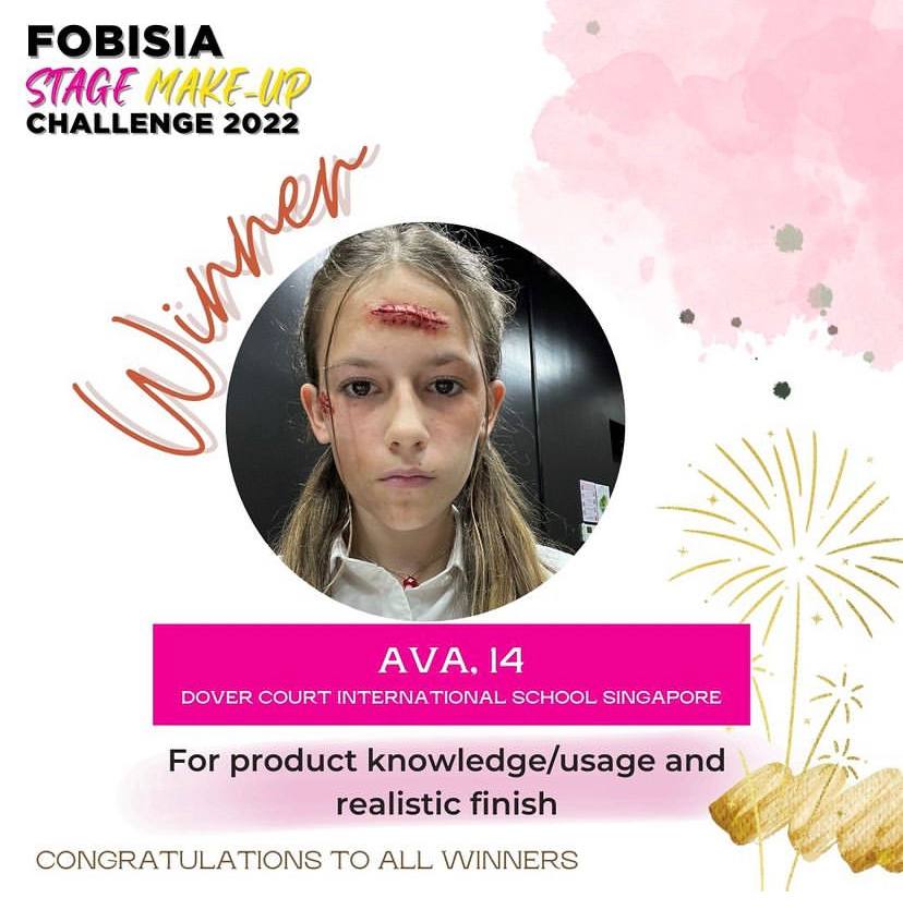 doverct's tweet image. We are absolutely delighted to share that Ava, Year 9 GCSE Drama student has won the Product knowlege/usage and realistic finish at the @FOBISIA1 Make up challenge 2022! 🎉
Judge, Tanya Noor was impressed with her professional, informative and fantastic step-by-step tutorial.