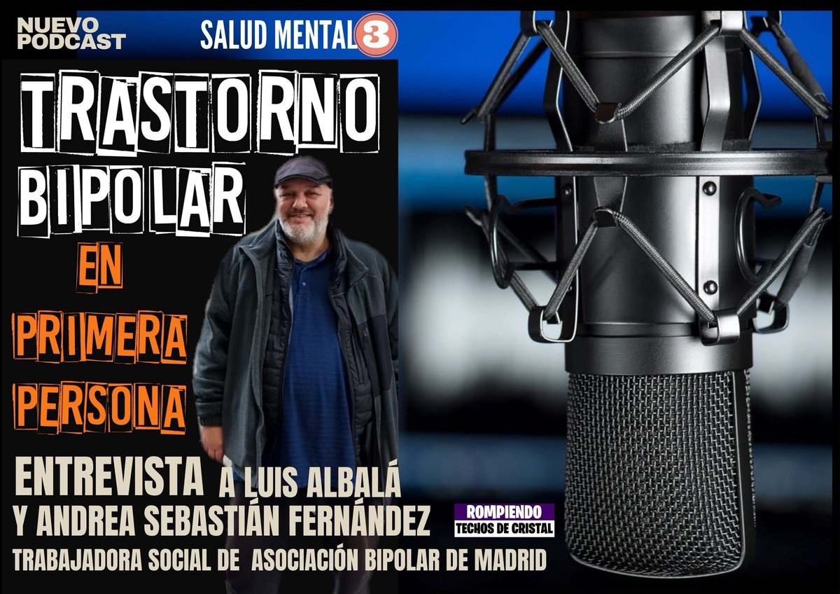 socialworker71's tweet image. 🔴PODCAST: &quot;Trastorno Bipolar en Primera Persona&quot;▶️ Dos entrevistas para conocer mejor esta dificultad de #SaludMental desde la experiencia en primera persona y desde el #TrabajoSocial 
rompiendotechosdecristal.com/2022/12/04/sal…