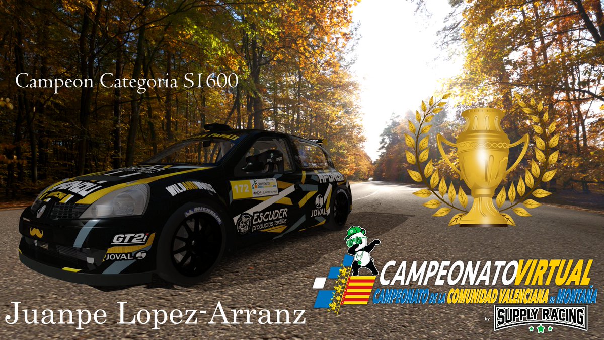 🛑Campeones Campeonato de la Comunidad Valenciana de Montaña virtual 2022🛑

Enhorabuena a los 5 pilotos que han conseguido ganar el campeonato en sus respectivas categorias¡¡

A sido un año increible de carreras. 

Nos vemos el proximo año con mas montaña¡¡¡

<a href="/fedacv/">FACV</a>