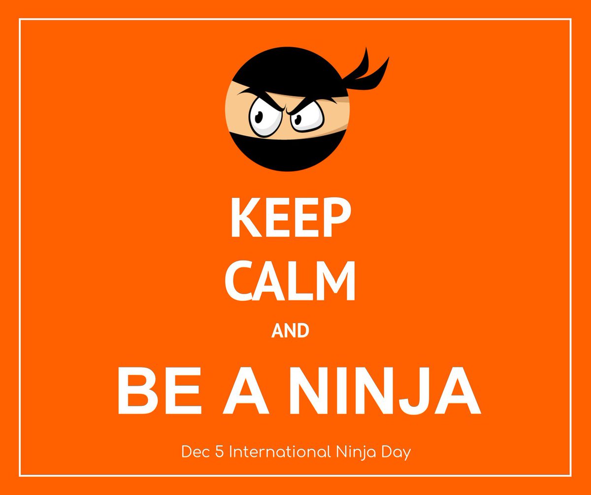 Have fun! It's #NinjaDay