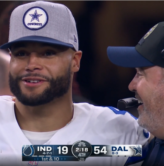 33 unanswered points for the @dallascowboys. #INDvsDAL