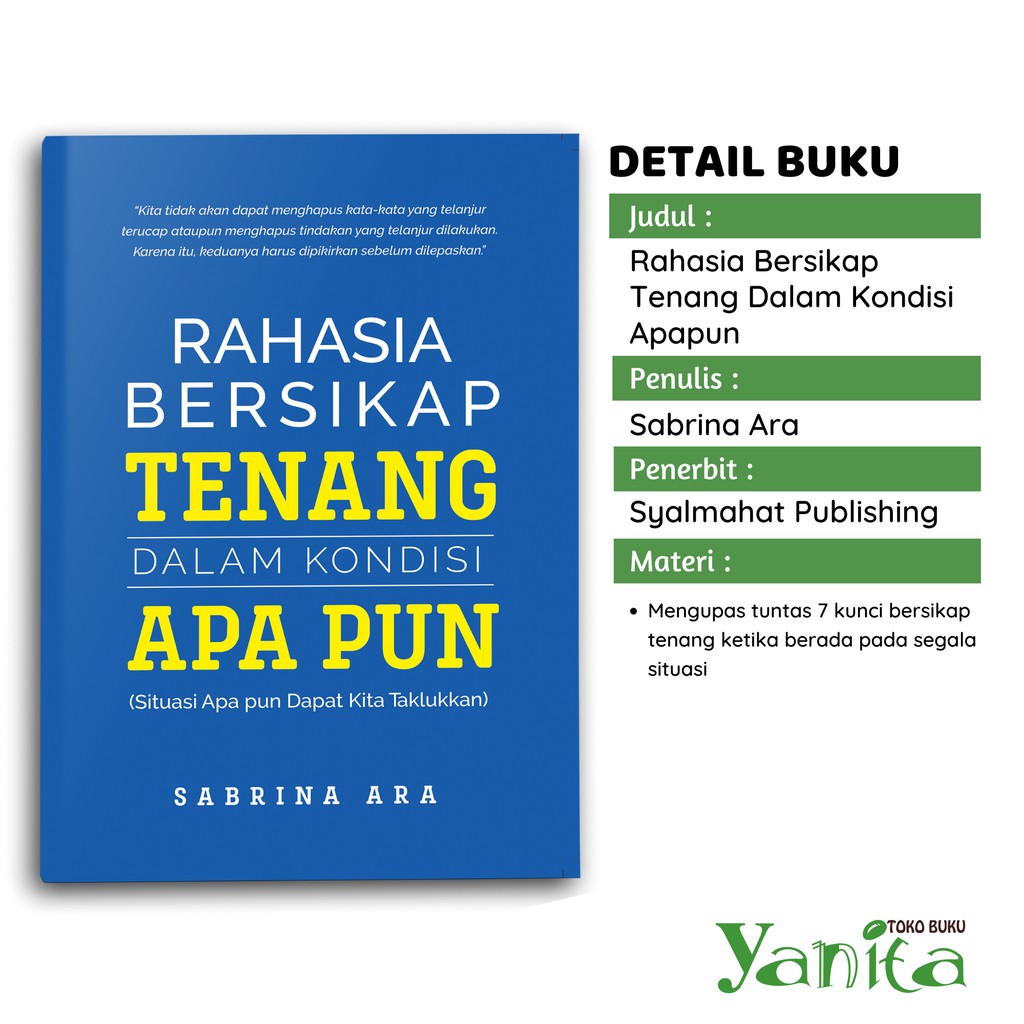 aristiadiani's tweet photo. — Buku Motivasi & Inspirasi: Rahasia Bersikap Tenang dalam Kondisi Apa Pun
⭐ 4.9
💸 30k
📎 10rb+ terjual
°Membantumu u/ lebih mengenali dirimu sendiri sbg fondasi utama dalam usaha mengembangkan diri
🛒 https://t.co/jhoSW2Tn3G
#MotivationBook #Recommendation #SelfImprovement https://t.co/0GKS3XgD4q