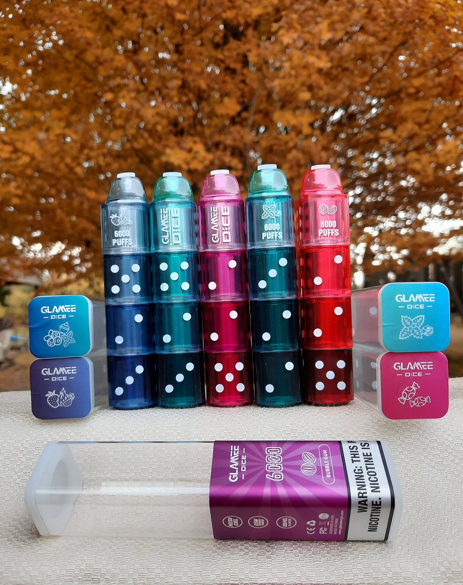 ConnieStaples2's tweet photo. Check it out 🎲🎲 Glamee dice disposable's 6000 puffs.
@glameevape #glameevape  #vaping #vapelife  #vapeonly #vapedaily #vapefam https://t.co/MwTS8Vs4Sb